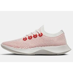 Allbirds Women's TD Tree Dasher 1‎ Erupt (Grey Sole) Red/White Size 10.5